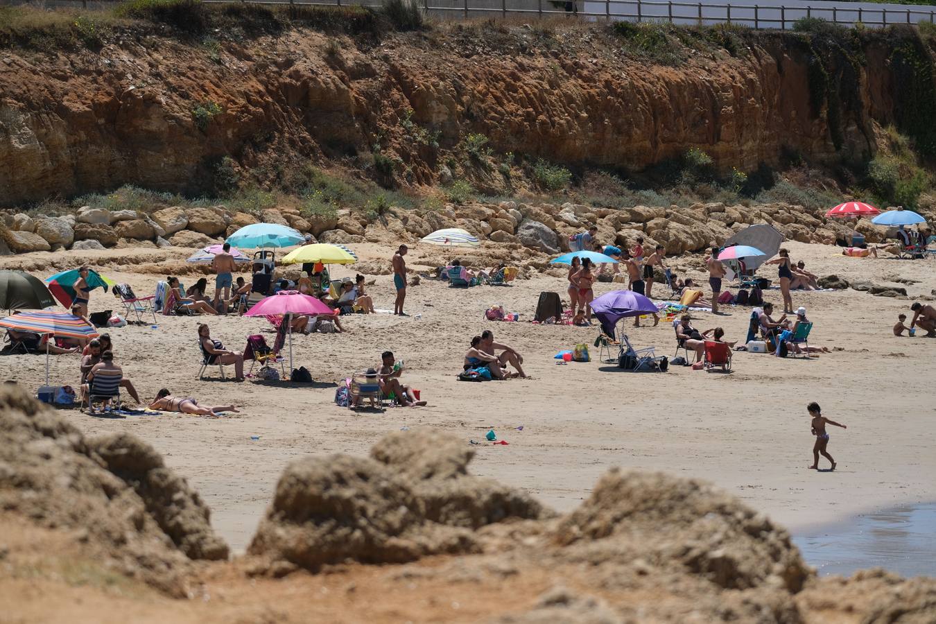 Ambiente en las playas del Puerto de Santa María