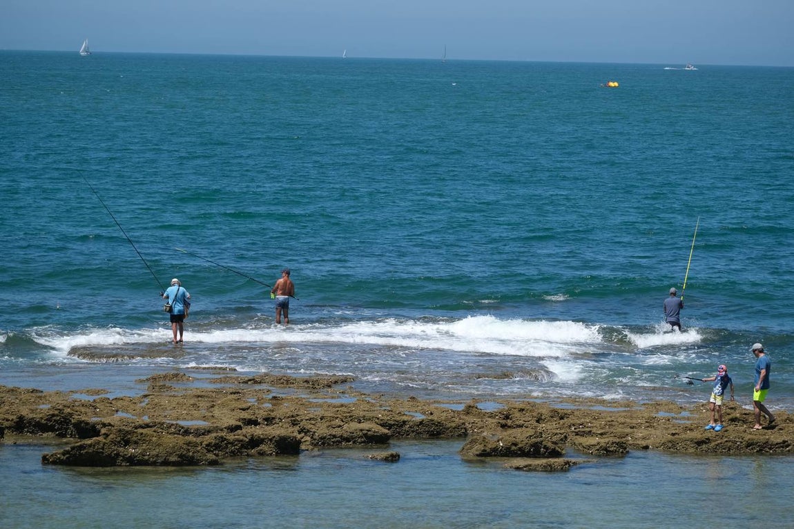 Ambiente en las playas del Puerto de Santa María