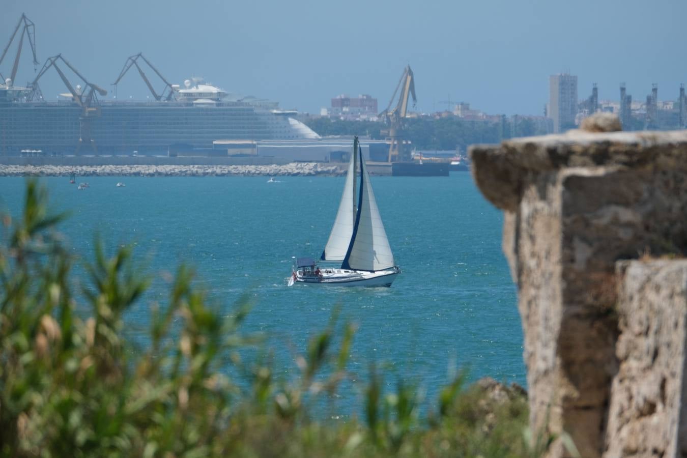 Ambiente en las playas del Puerto de Santa María