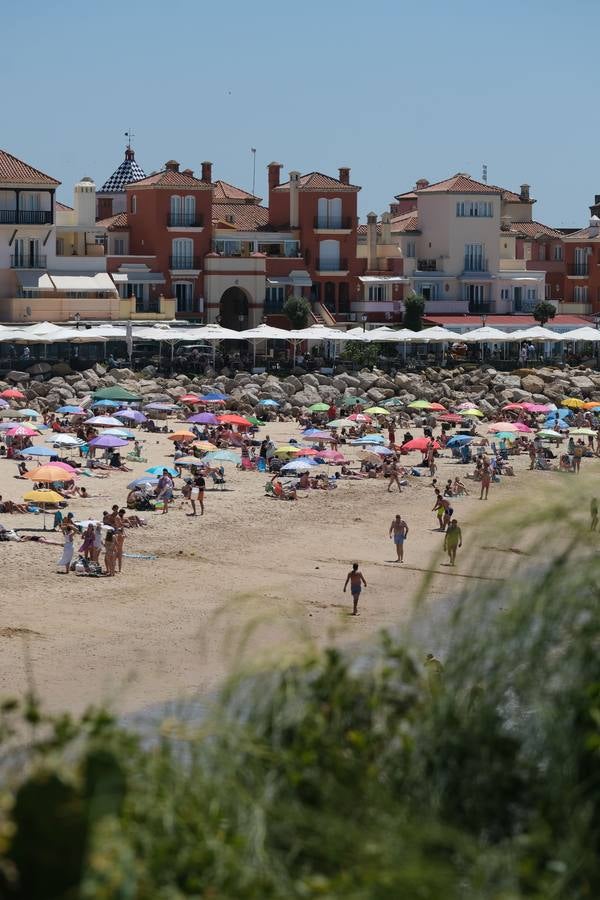 Ambiente en las playas del Puerto de Santa María