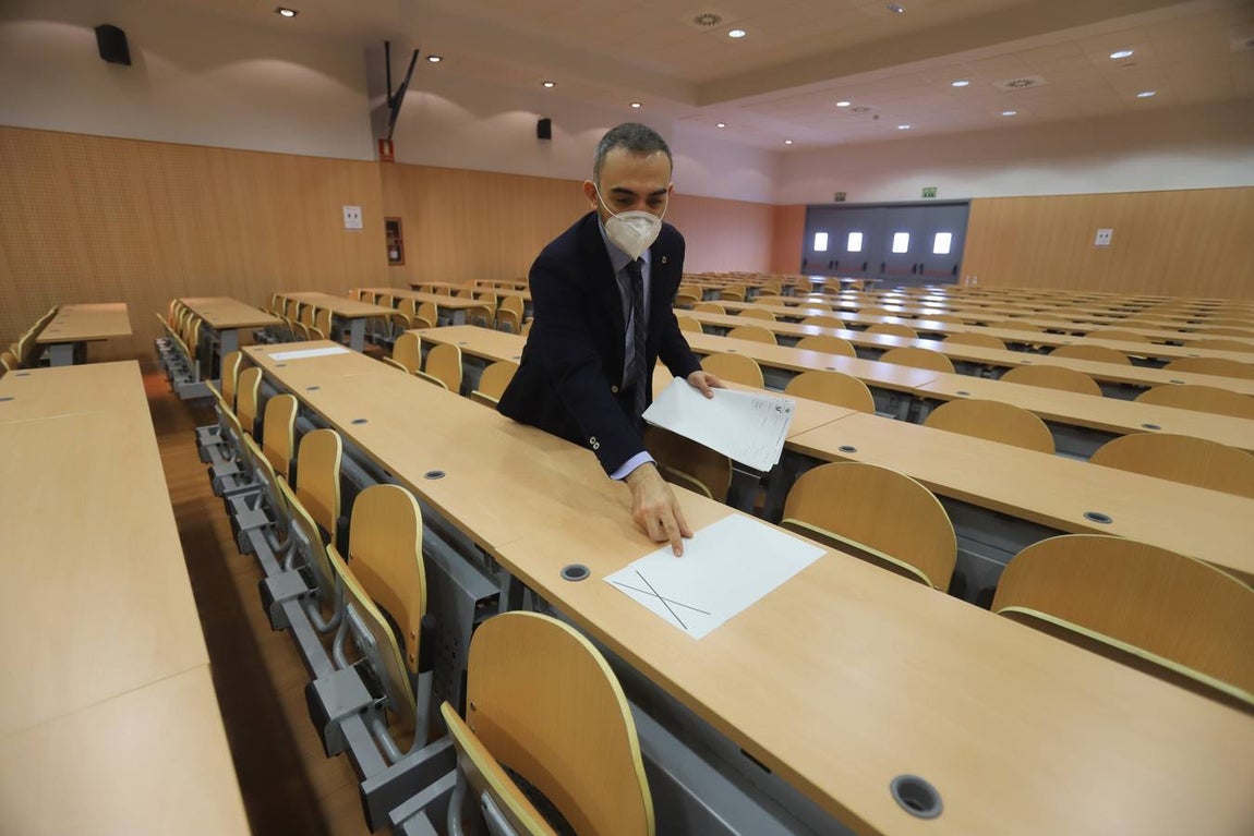 En imágenes, los preparativos para la Selectividad 2020 en Córdoba