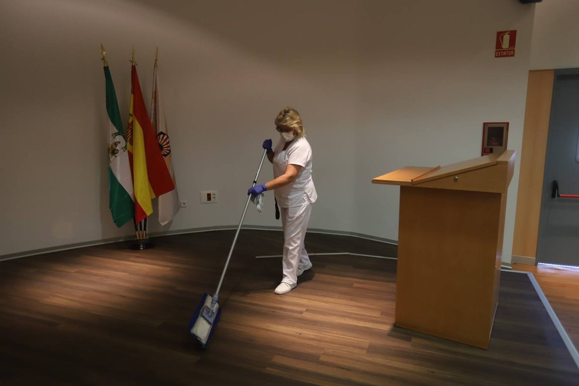 En imágenes, los preparativos para la Selectividad 2020 en Córdoba