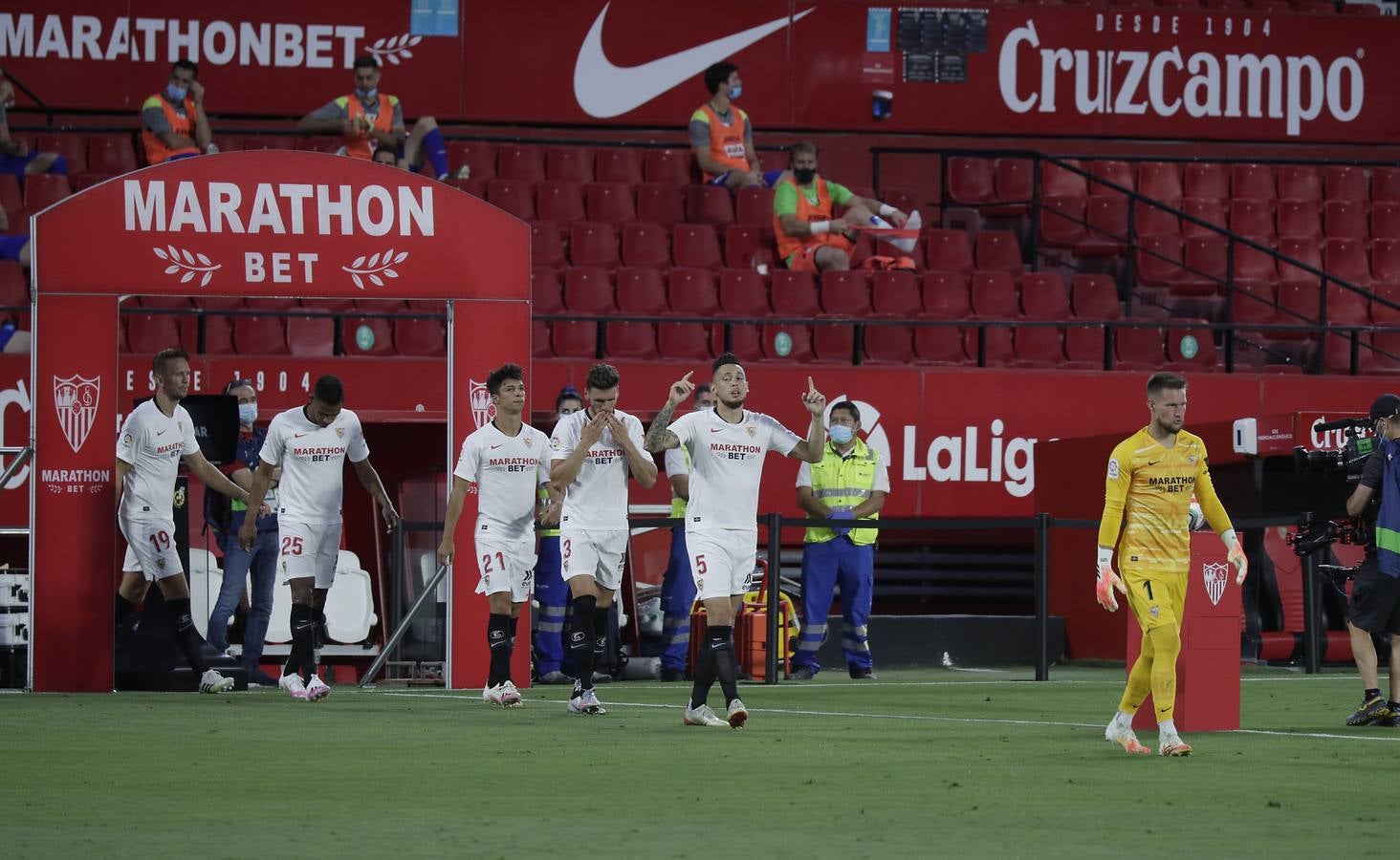 En imágenes, el Sevilla-Eibar en el Sánchez-Pizjuán