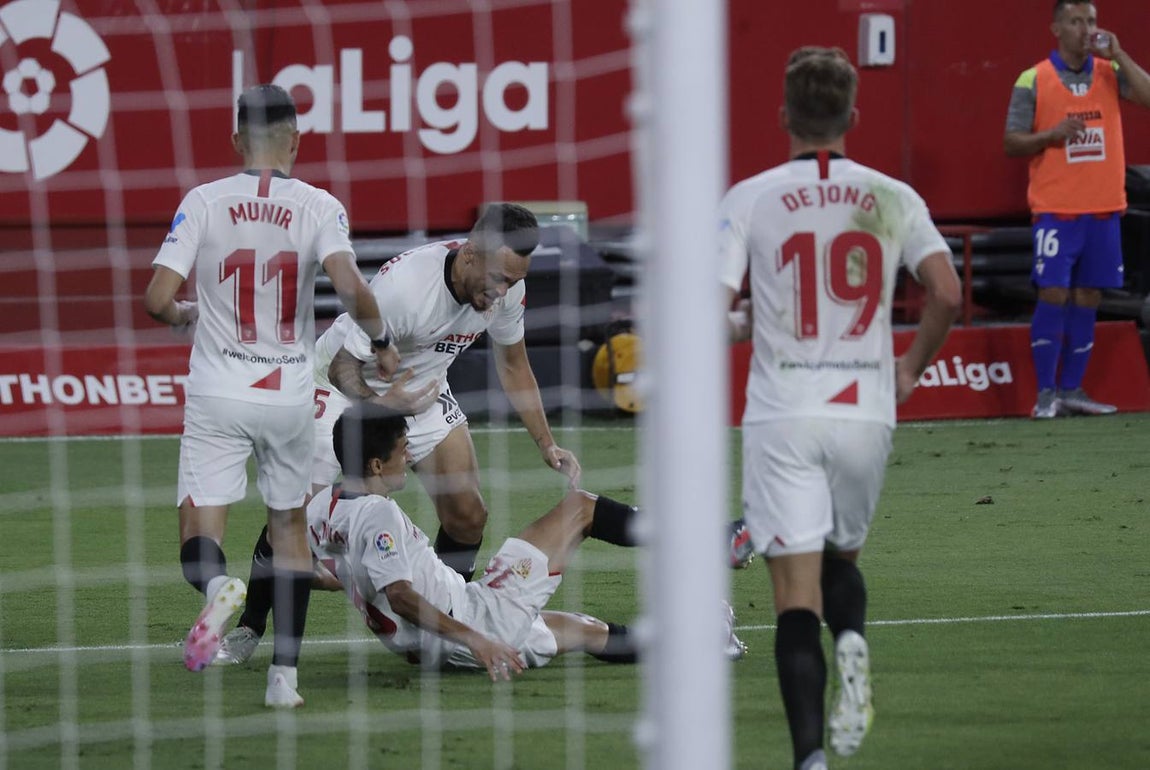 En imágenes, el Sevilla-Eibar en el Sánchez-Pizjuán