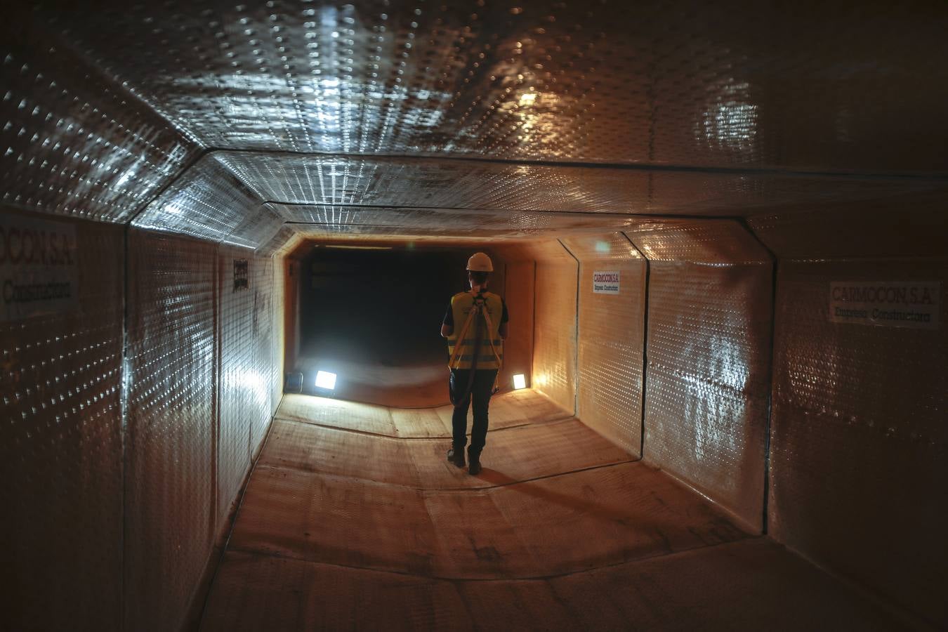 En imágenes, la construcción del colector de la Ronda de Tejares