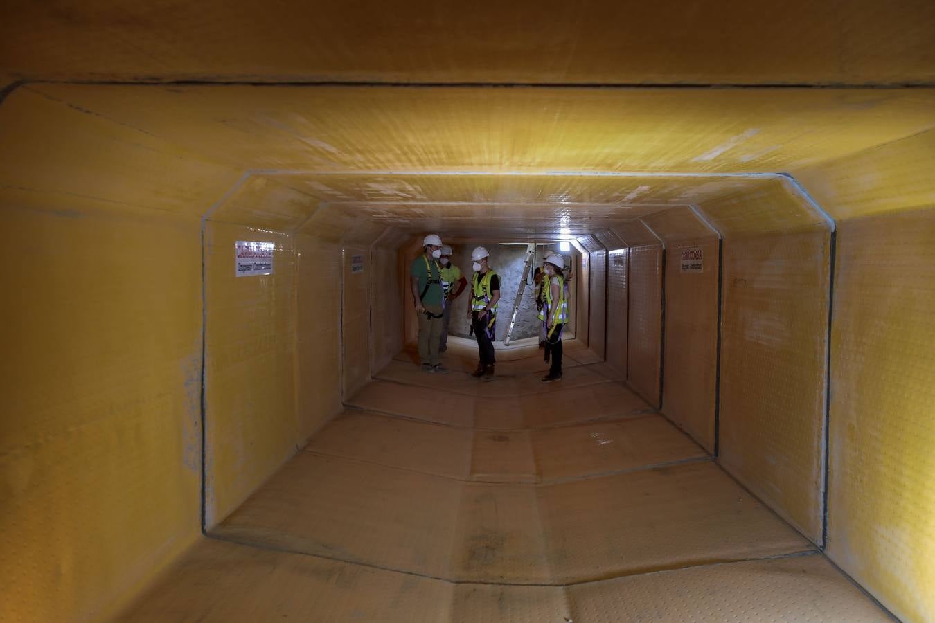 En imágenes, la construcción del colector de la Ronda de Tejares