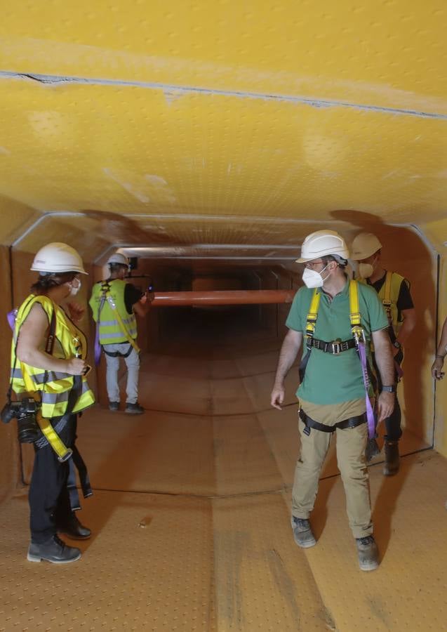 En imágenes, la construcción del colector de la Ronda de Tejares