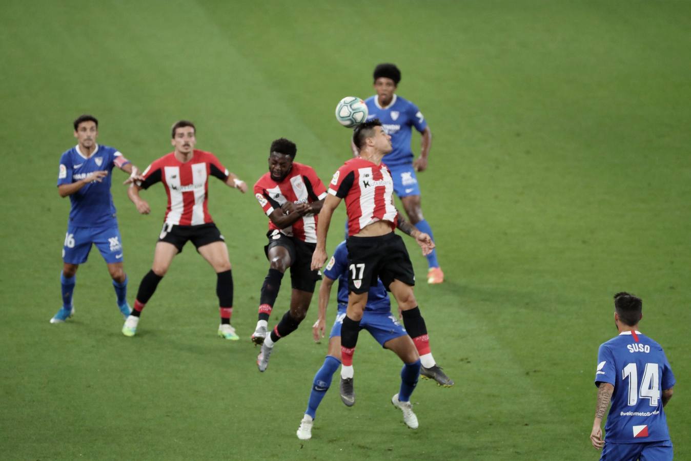 En imágenes, el encuentro entre el Athletic de Bilbao y el Sevilla F.C. en San Mamés