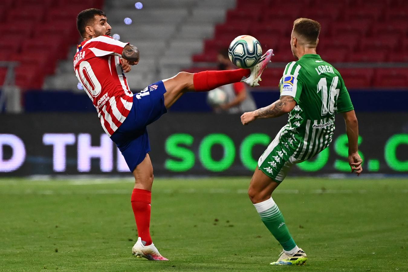 En imágenes, el encuentro entre el Atlético de Madrid y el Betis en el Wanda Metropolitano