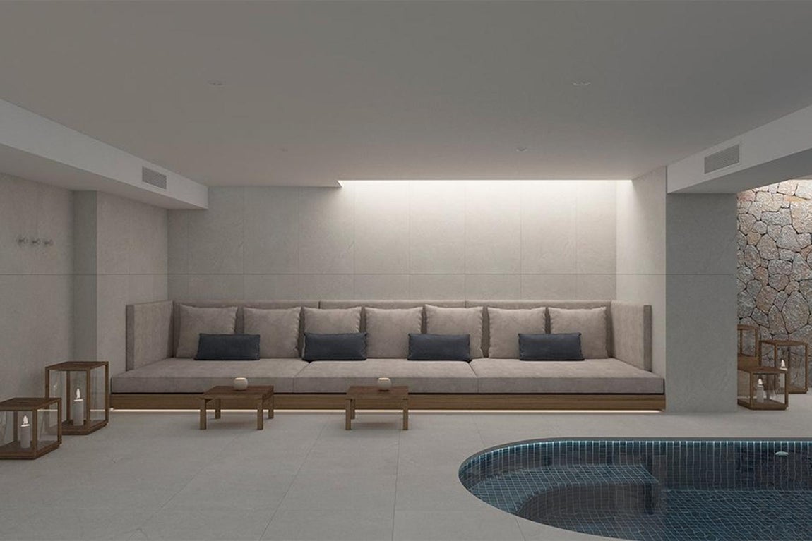 Pensado para desconectar y relajarse. El relax y la tranquilidad son dos de las premisas principales del hotel que se refuerzan a través de la decoración y una paleta de color en donde los crudos y blancos cobran protagonismo.