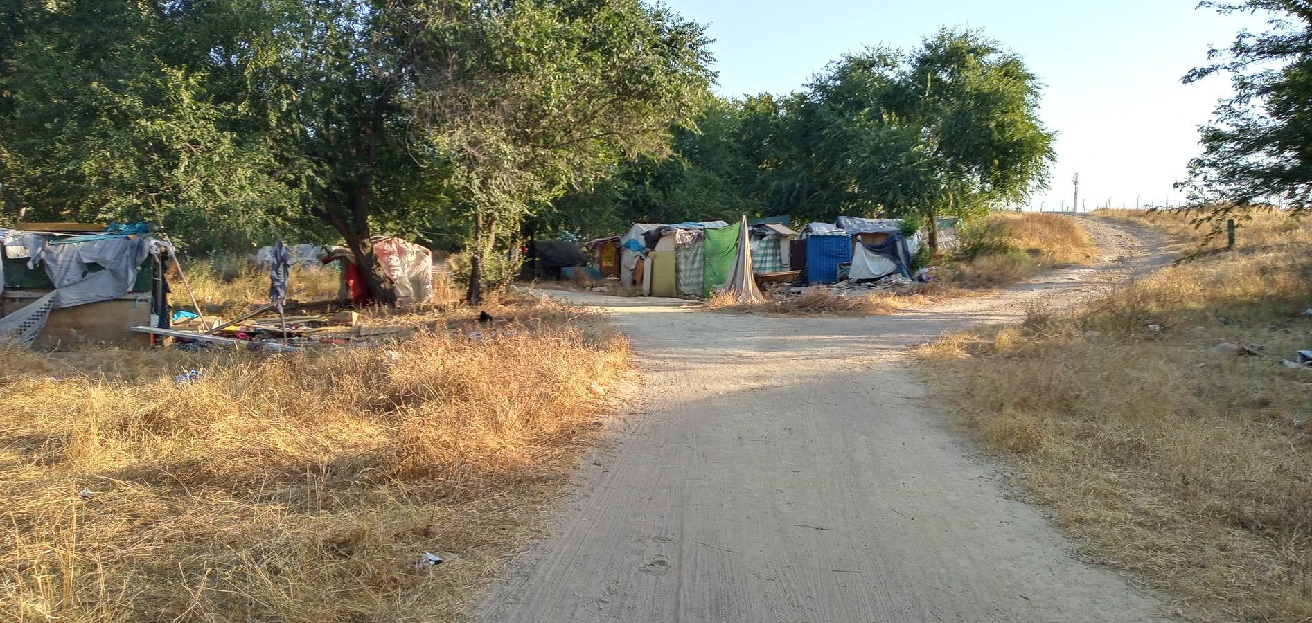 El asentamiento de chabolas junto al Guadalquivir, en imágenes