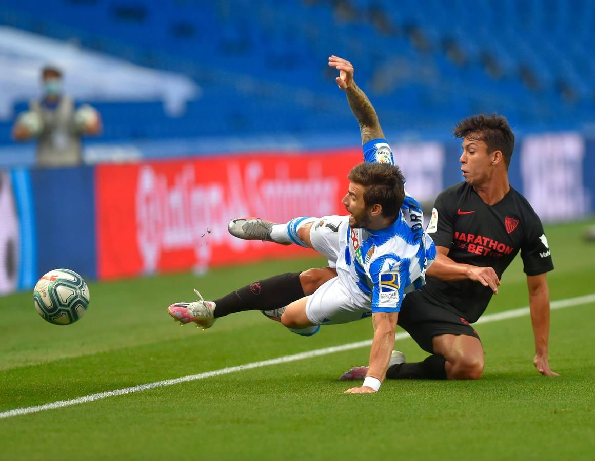 En Imágenes, el encuentro entre la Real Sociedad y el Sevilla FC