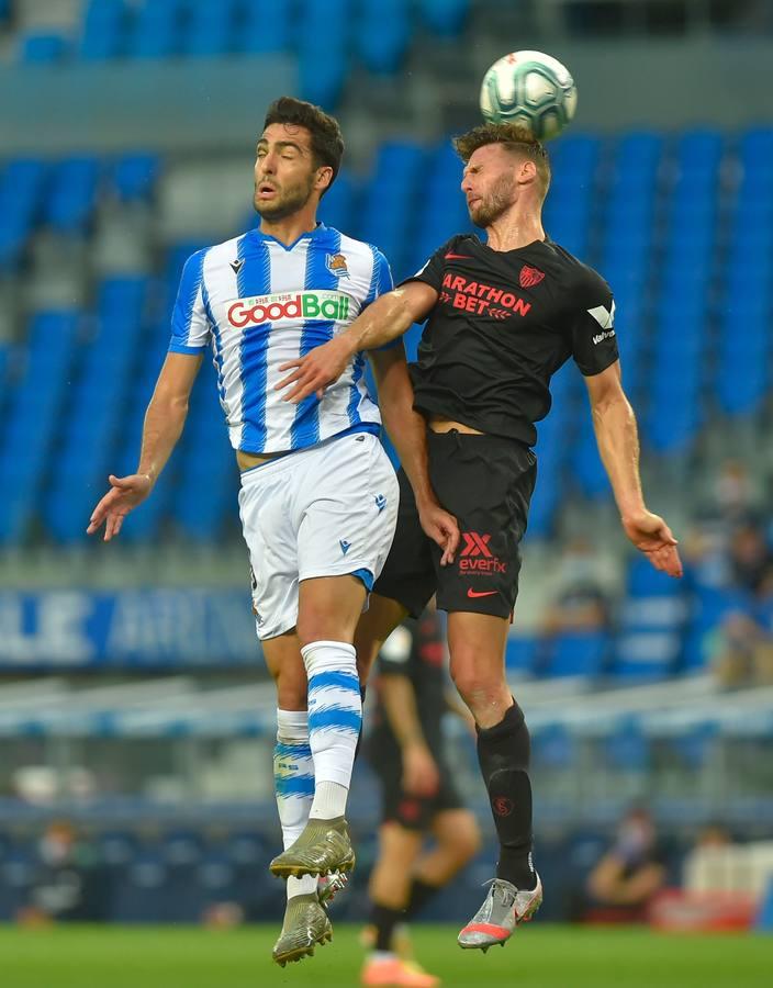 En Imágenes, el encuentro entre la Real Sociedad y el Sevilla FC