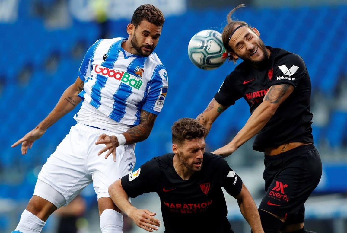 En Imágenes, el encuentro entre la Real Sociedad y el Sevilla FC