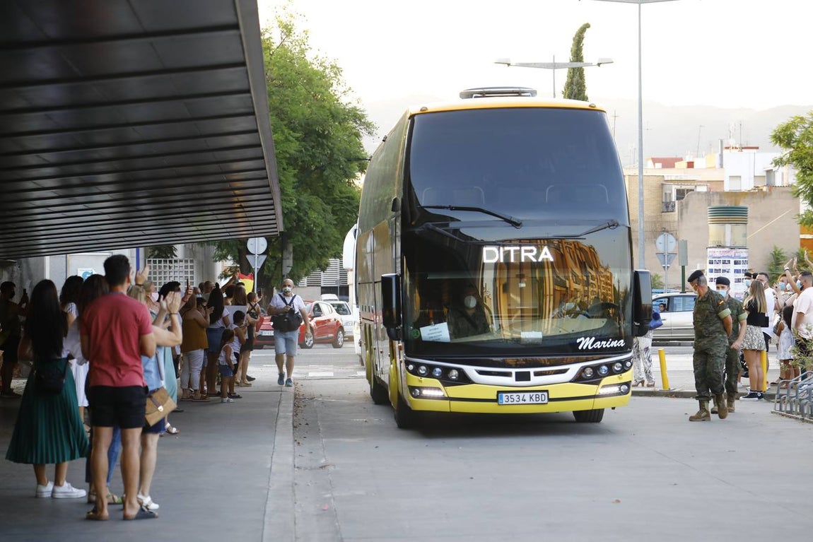 El segundo destacamento de la Bri X procedente de Letonia llega a Córdoba