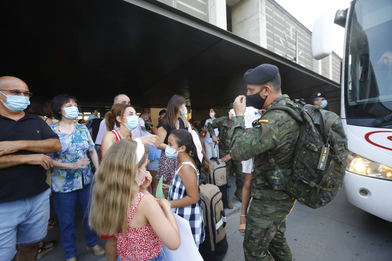 El segundo destacamento de la Bri X procedente de Letonia llega a Córdoba