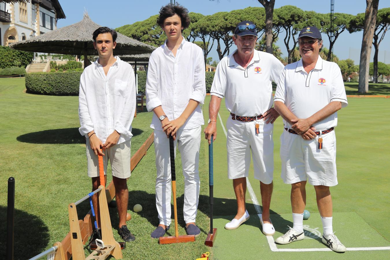 José Manuel Abaroa, Ignacio Abaroa, Juan Reyna y Alfonso Pérez-Barbadillo