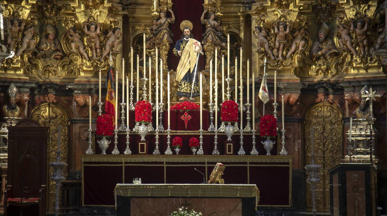 Altar de Santiago en la hermandad del Amor