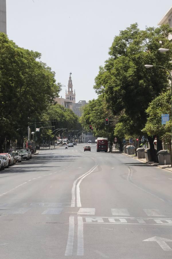 En imágenes, Sevilla se queda vacía con la llegada del mes de agosto