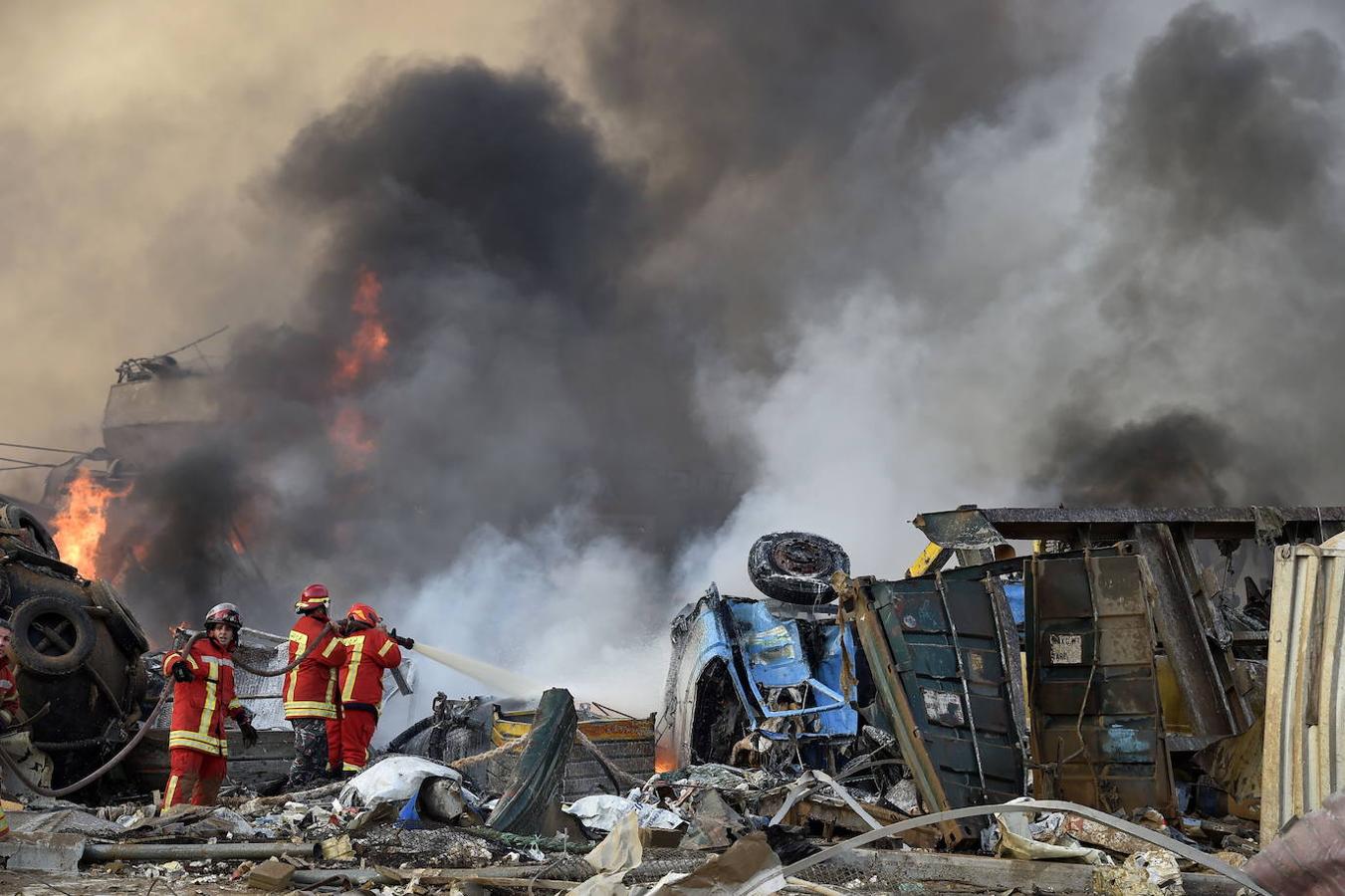 Brutal explosión en el puerto de Beirut, en imágenes