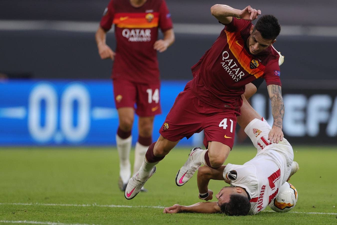 Las mejores imágenes del Sevilla FC - AS Roma de octavos de final