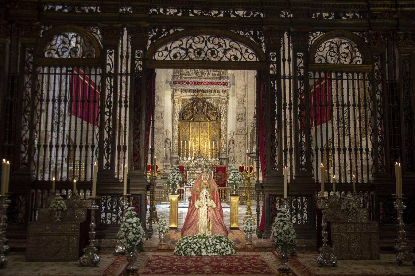 Imágenes del segundo «besamanos» de la Virgen de los Reyes