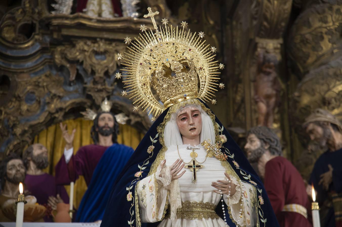 Altar de la Virgen del Subterráneo por la festividad de la Realeza de María