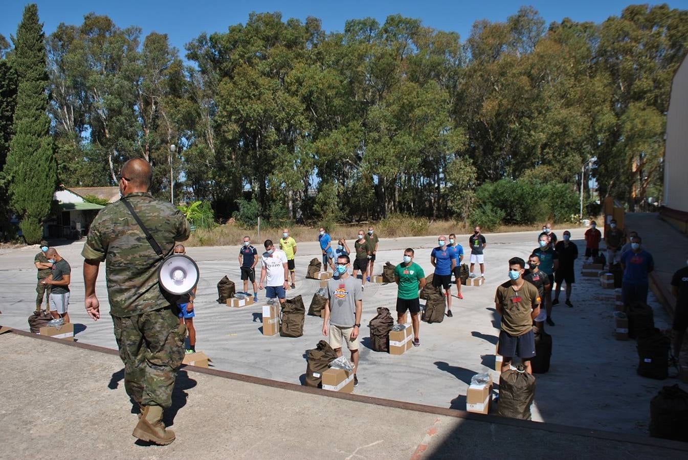 FOTOS: Más de 420 aspirantes a militares se incorporan a Camposoto en un ciclo marcado por el Covid-19