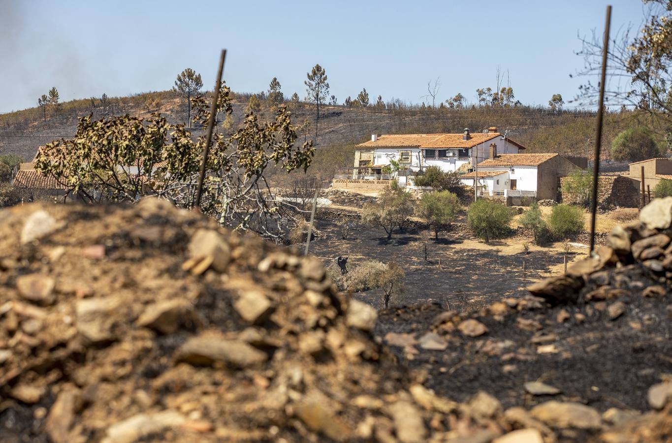 El incendio de Huelva continúa avanzando sin control, en imágenes