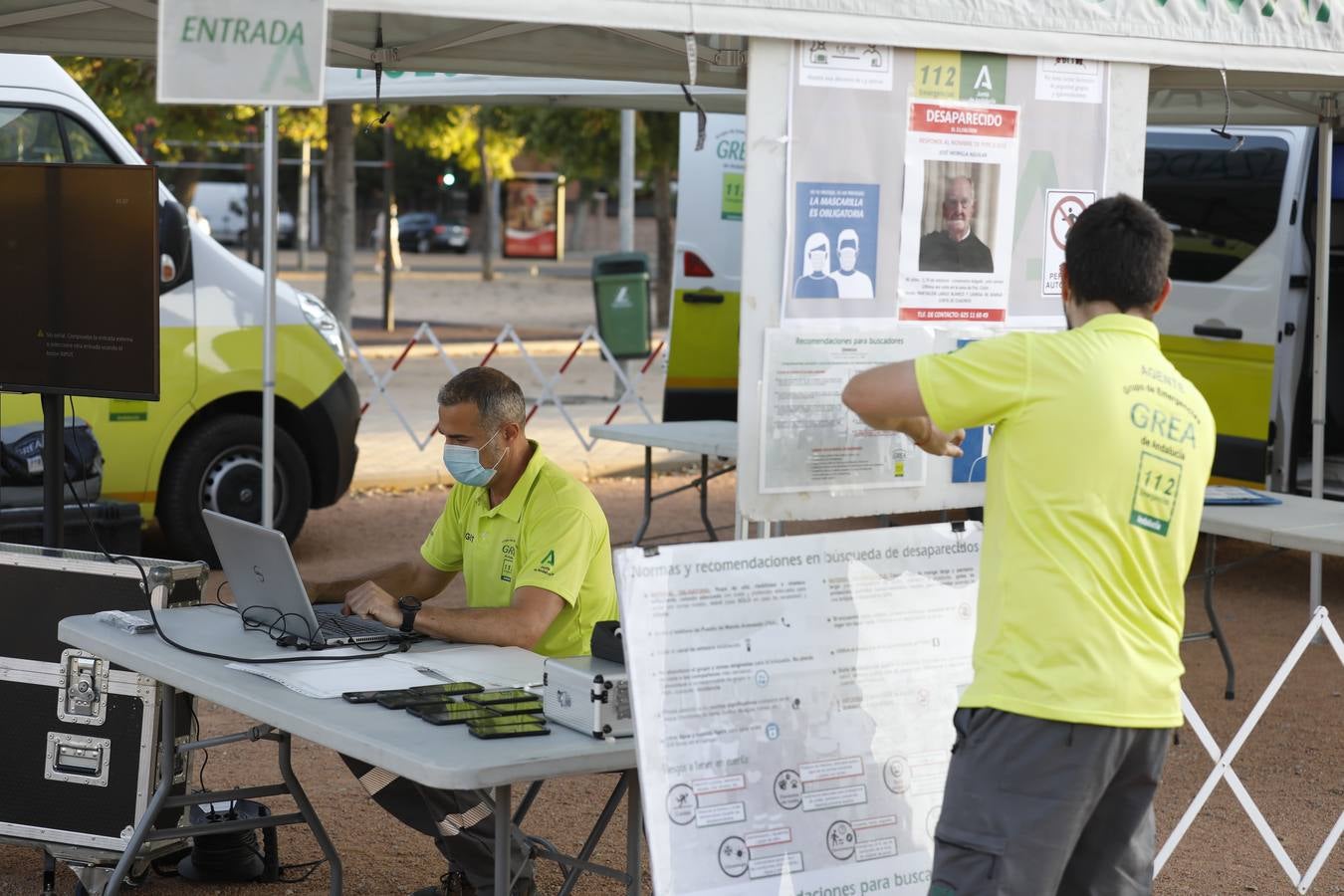 Reanudan la búsqueda del hombre desaparecido en Córdoba, en imágenes