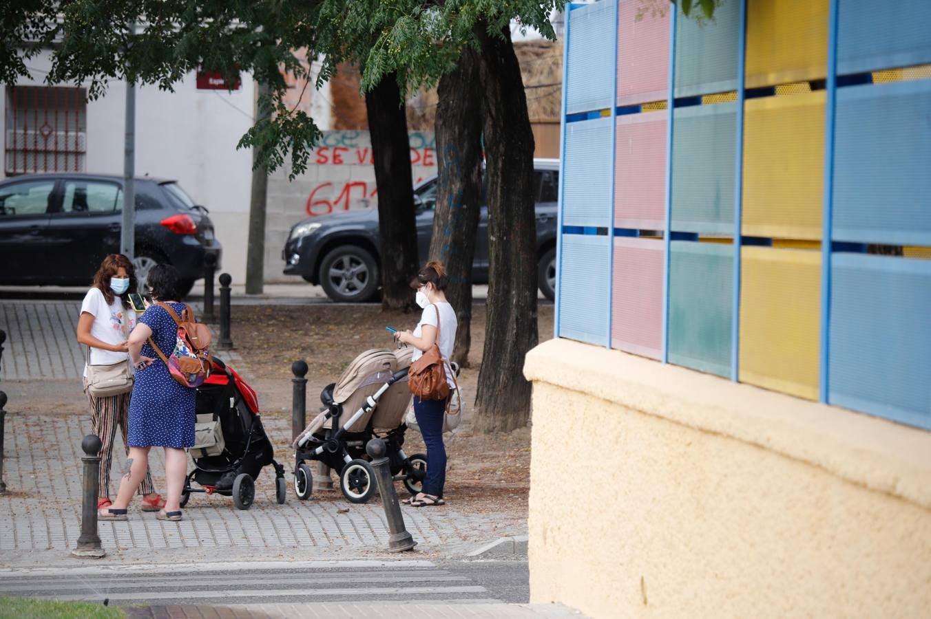 Los niños vuelven a las guarderías de Córdoba tras su reapertura, en imágenes