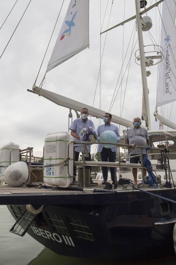 El velero Íbero III amarra en Sevilla para contar la Primera Vuelta al Mundo