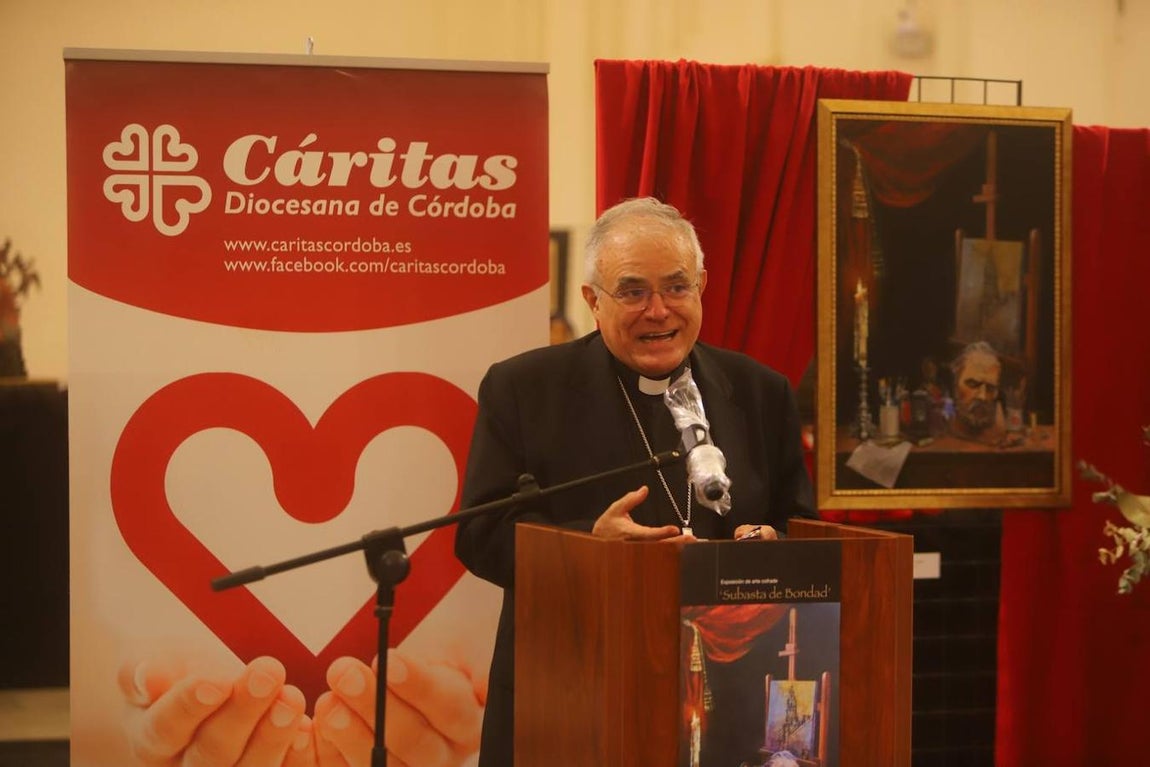 La exposición «Subasta de Bondad», a favor de Cáritas, en imágenes