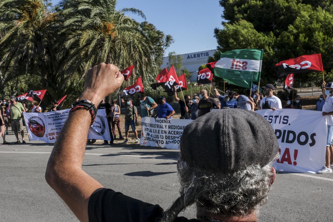 FOTOS: Pinchazo de la huelga del metal en la Bahía de Cádiz