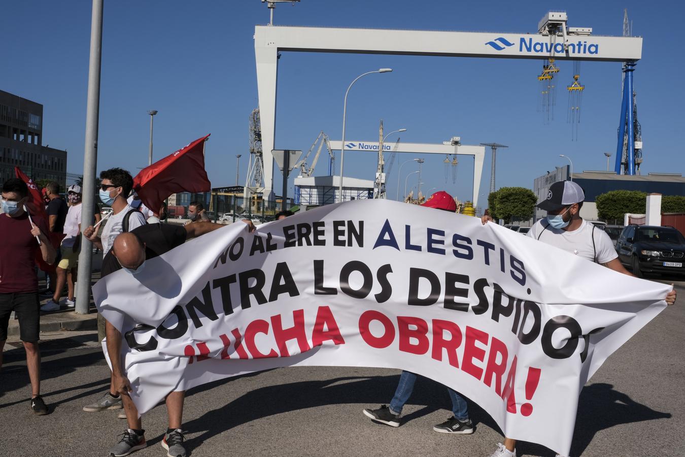 FOTOS: Pinchazo de la huelga del metal en la Bahía de Cádiz