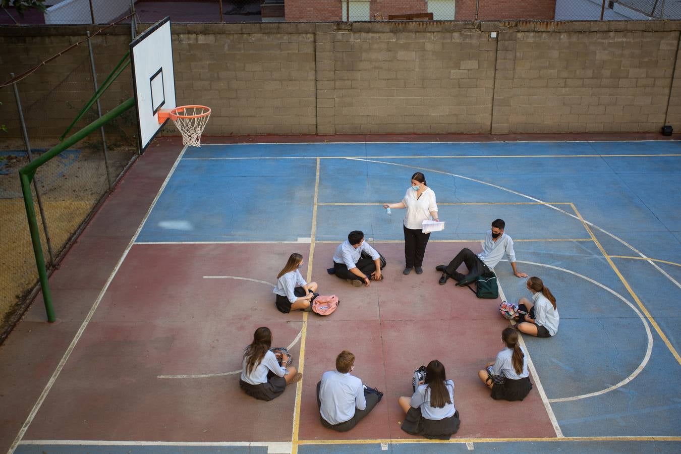 Vuelta a las clases en la educación privada de Sevilla