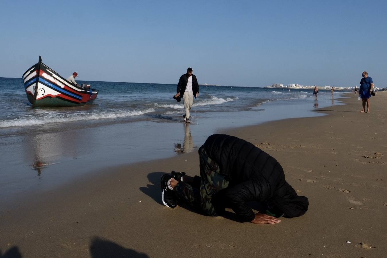 Llegan cuatro pateras a la costa de Cádiz