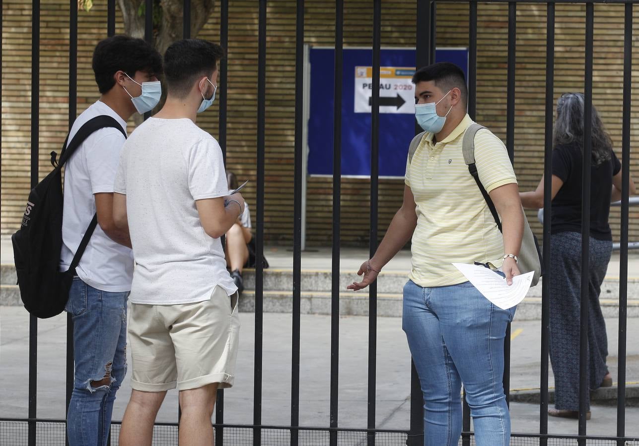 Así se han desarrollado los exámenes de Selectividad en Sevilla