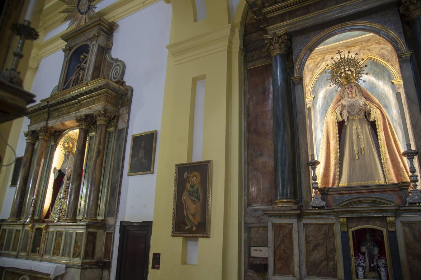 Los titulares del Beso de Judas reciben culto en la parroquia de San Ildefonso