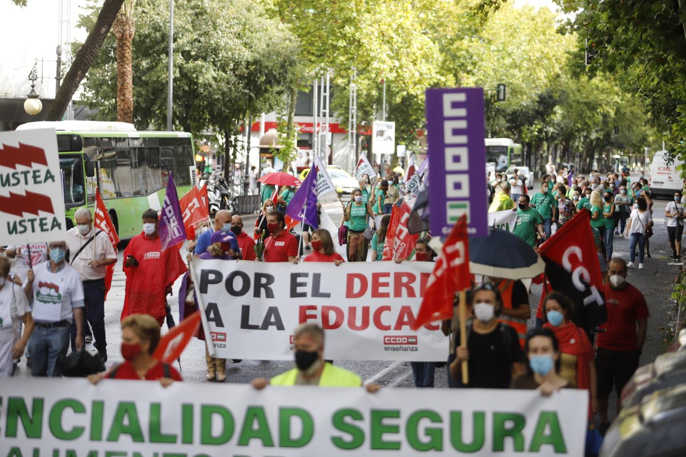 La protesta de Educación en Córdoba, en imágenes