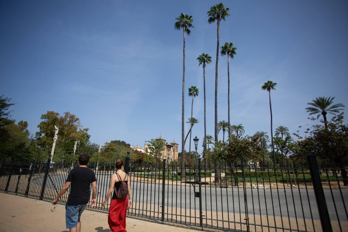 Los parques de Sevilla, cerrados desde el viernes