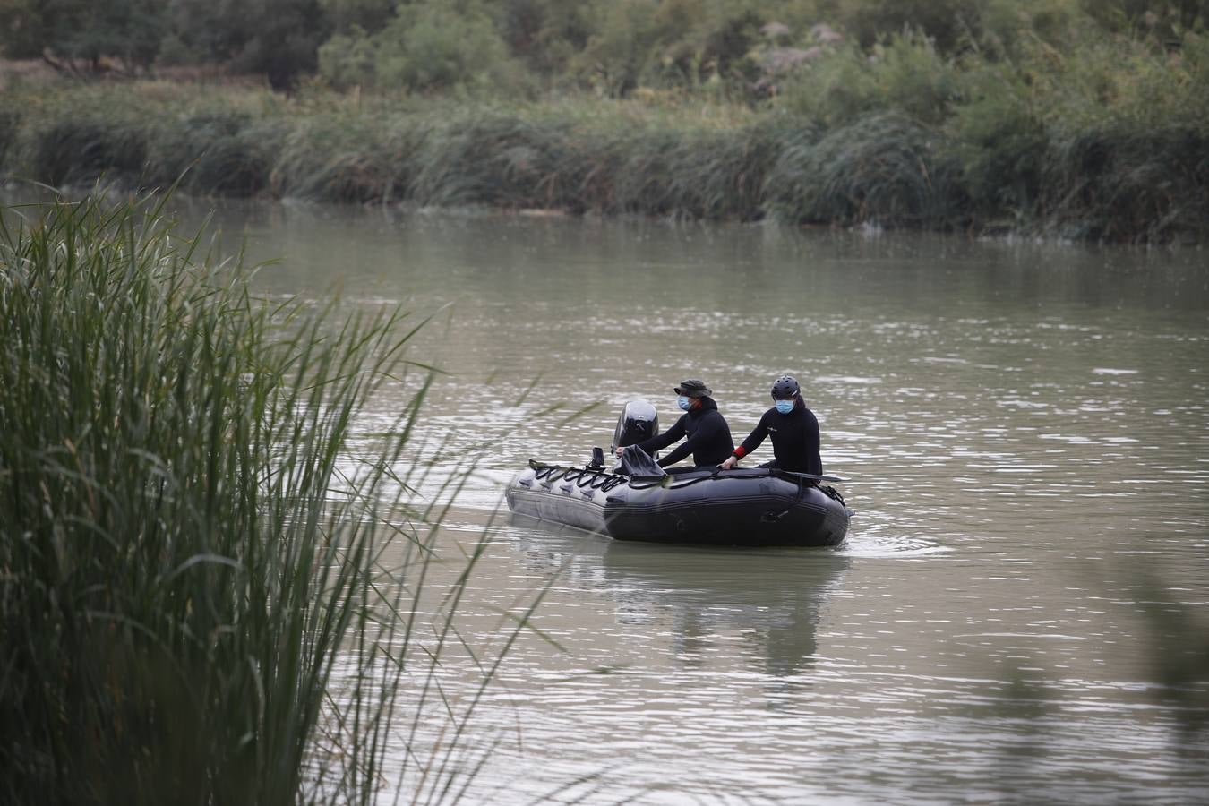 La búsqueda de José Morilla en el Guadalquivir, en imágenes