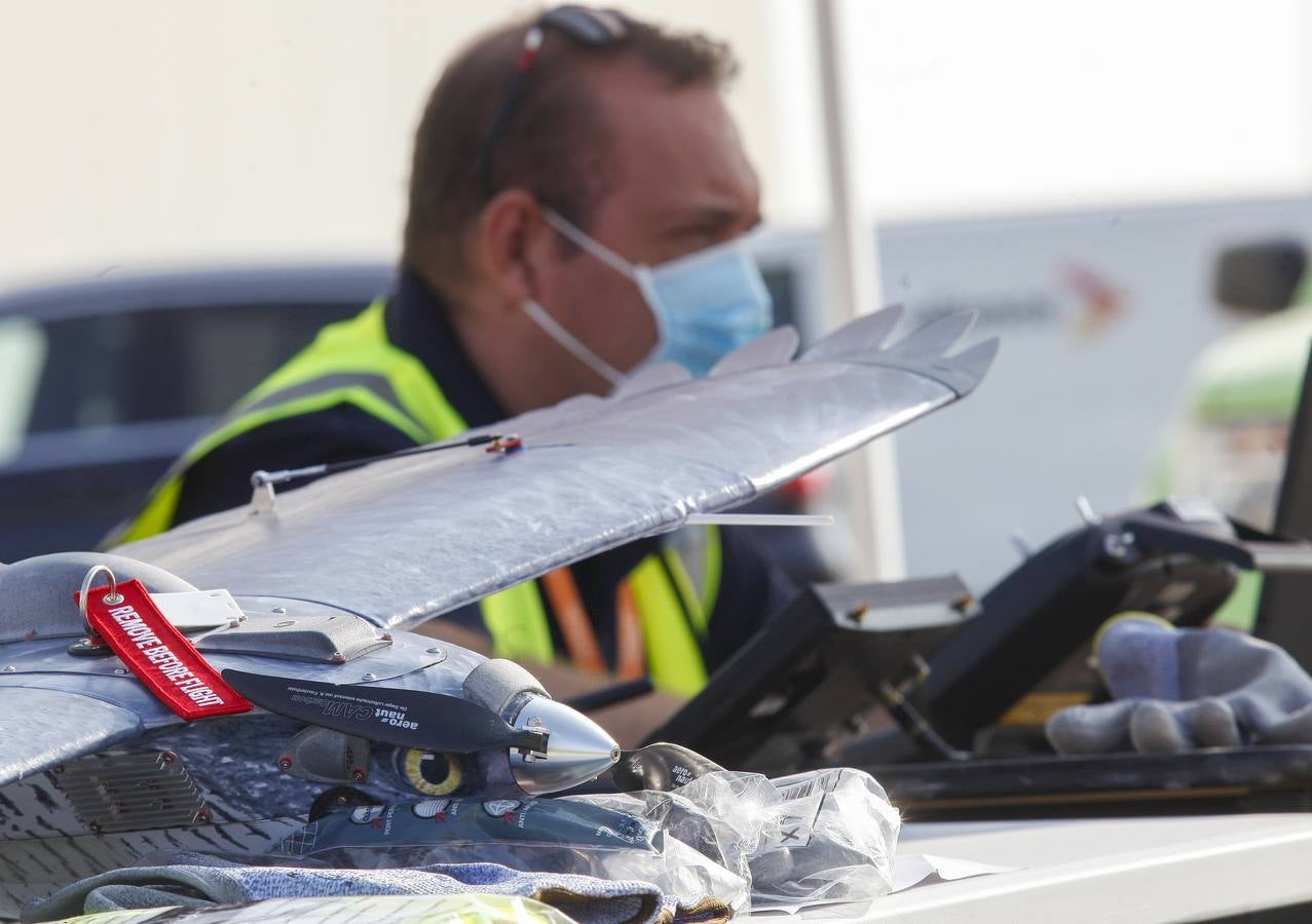 Drones para ahuyentar a la fauna en el aeropuerto de Sevilla