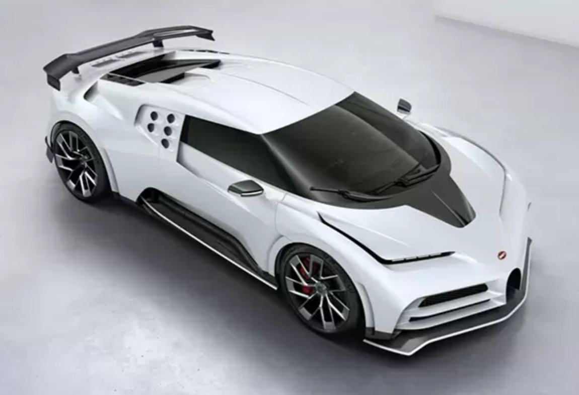 Bugatti Centodieci. Una de sus últimas incorporaciones ha sido el Bugatti Centodieci, un vehículo valorado en nada más y nada menos que 8 millones de euros. Este modelo es una edición especial, basada en el Chiron, que rinde homenaje al EB110 de principios de los 90. Solo salieron al mercado 10 unidades, una de ellas para el astro del balón. Cuenta con un motor W16 de 8.0 litros y cuatro turbos con una potencia de 1.600 CV que le permite alcanzar una velocidad máxima de 380 km/h y es capas de acelerar de 0 a 100 en 2,4 segundos.