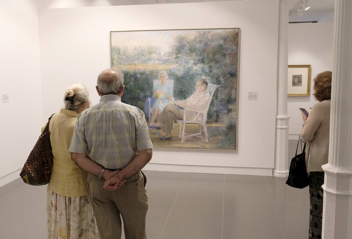 Inauguración de la exposición de Carmen Laffón en la Fundación Cajasol