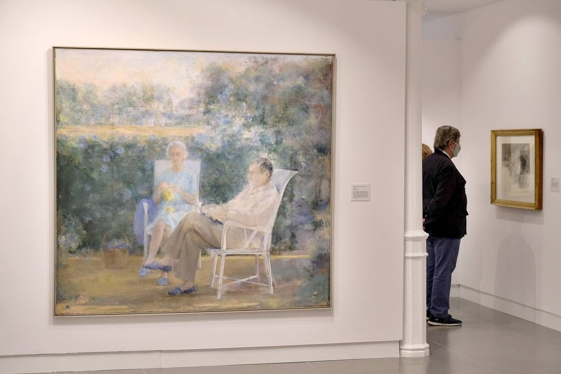 Inauguración de la exposición de Carmen Laffón en la Fundación Cajasol