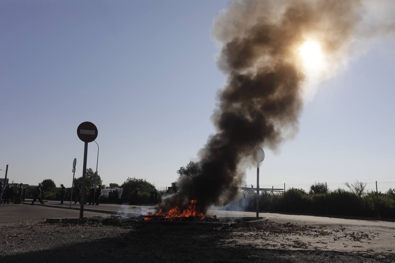 Las protestas en la factoría Alestis de Puerto Real