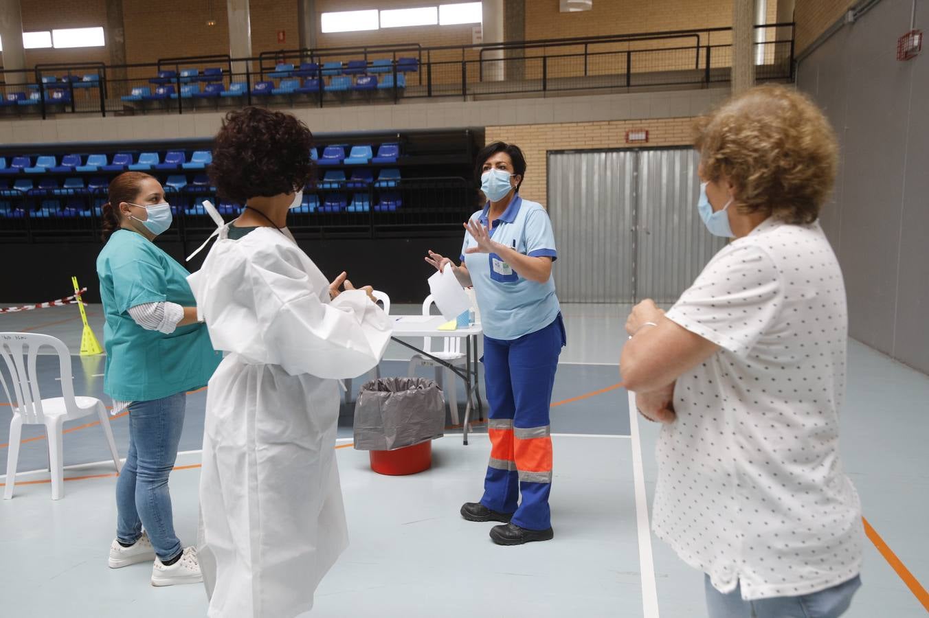 El cribado masivo en Almodóvar del Río, en imágenes