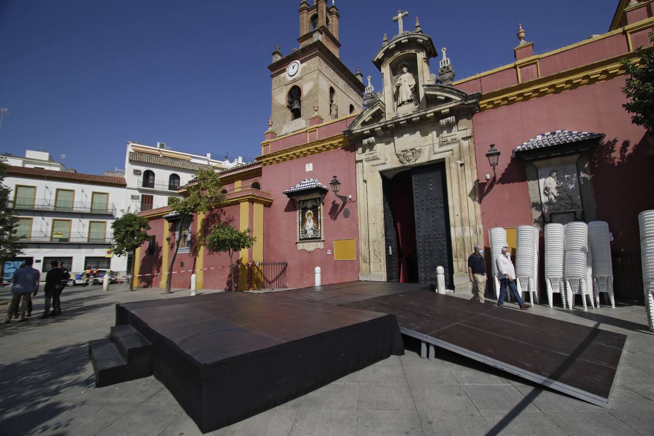 Los preparativos para la misa de aniversario del Gran Poder en Sevilla