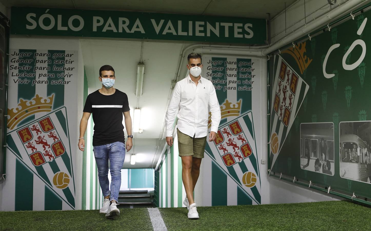 La presentación de Oyarzun y Salido en el Córdoba CF, en imágenes